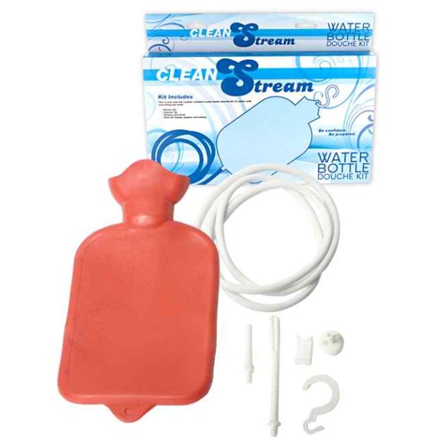 CleanStream - Water Bottle Douche Kit Red