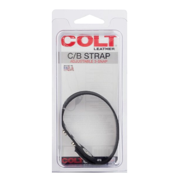Colt Adjustable 3 Snap Leather Strap