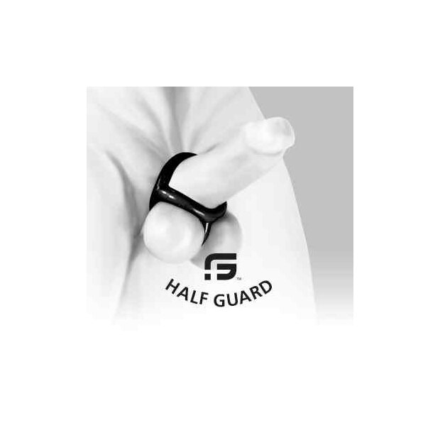 Sport Fucker Penis Ring with Testicle Ring Half Guard Ice Blue