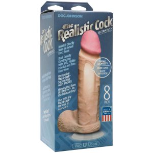 The Realistic Cock UR3 - 20 cm. (8.00 inch) White