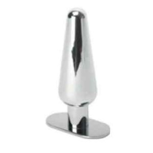 Stainless Steel Butt Plug - Medium 76 mm. long x 38 mm.