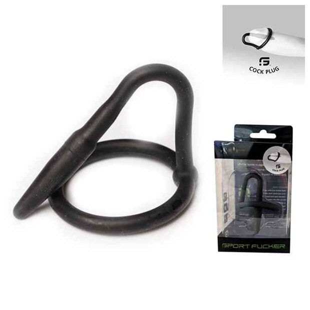 Silicone Cock Plug Black