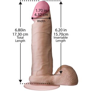 The Realistic Cock UR3 15 cm. (6.00 inch) White
