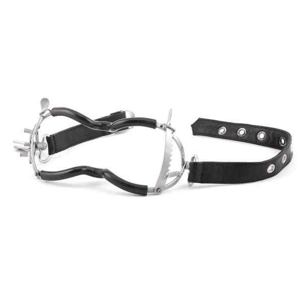 Whitehead Ratchet Mouth Gag With Leather Strap + PVC Coating