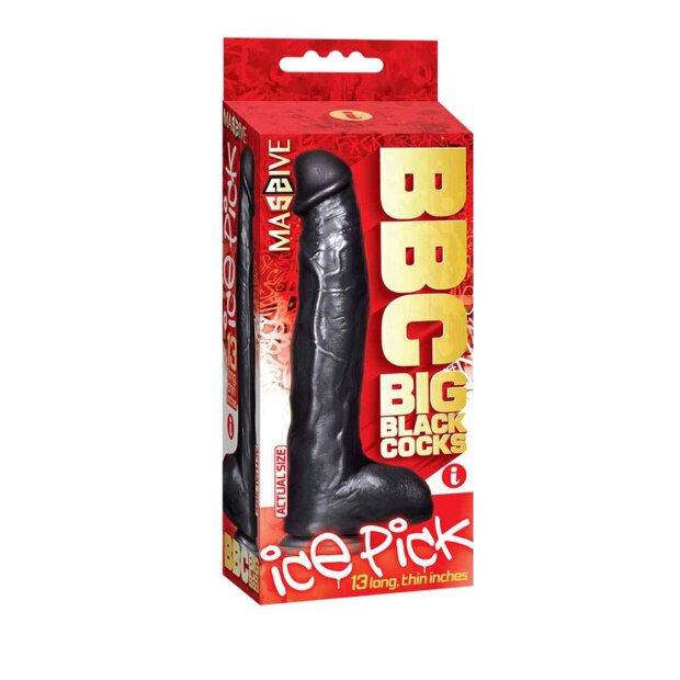 Big Black Cock Ice Pick 33 cm