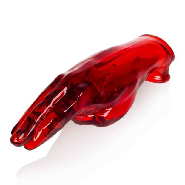 Oxballs Hand-Job Cock Sheath Clear Red