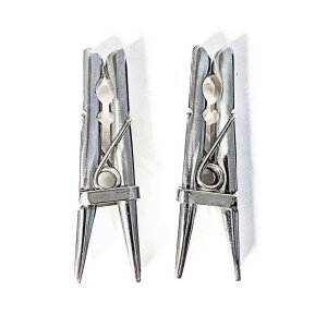 Stainless Steel Clothespins - 2 Pcs. Set