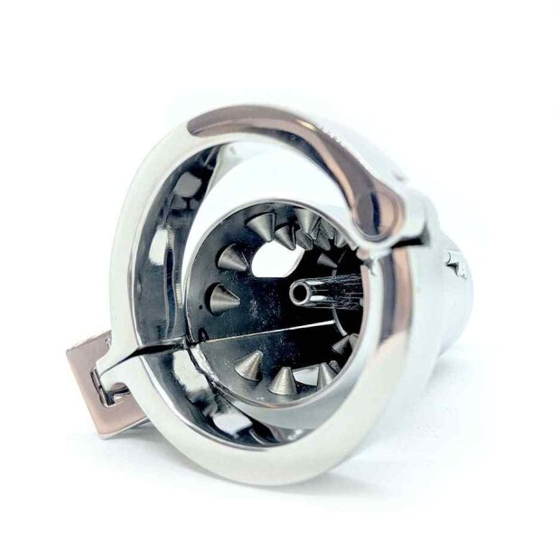 The Pleasure Dome Stainless Steel Chastity Cage