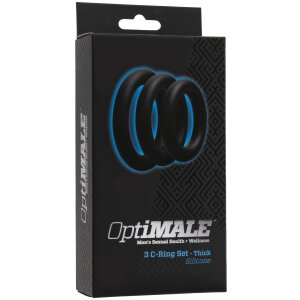 OptiMALE 3 C-Ring Set Thick Black