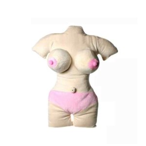 Plüsch-Kissen Frauenkörper mit Brüsten 45 cm