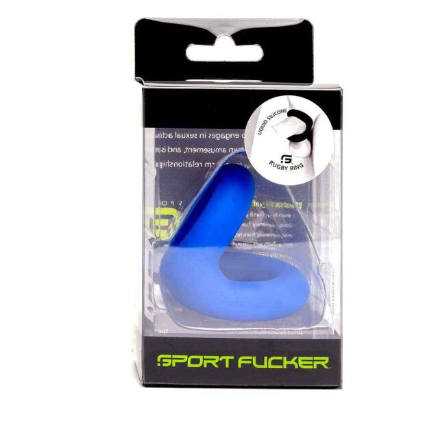 Liquid Silicone Rugby Ring Blue