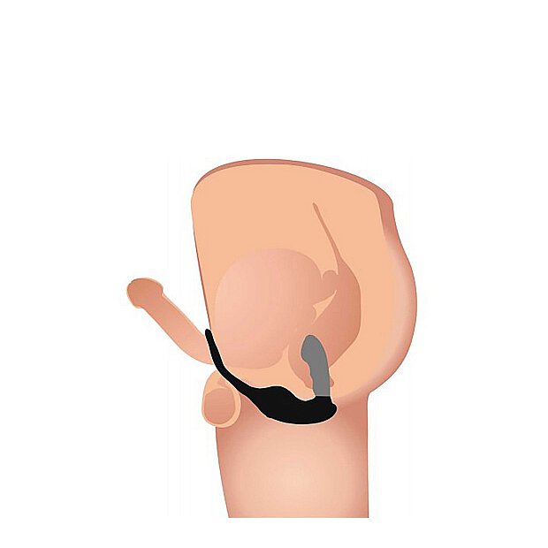 7X P-Strap Milk & Vibe Prostate Stimulator With Cock & Ball