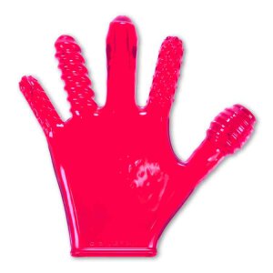 Oxballs Finger Fuck Textured Glove - Hot Pink