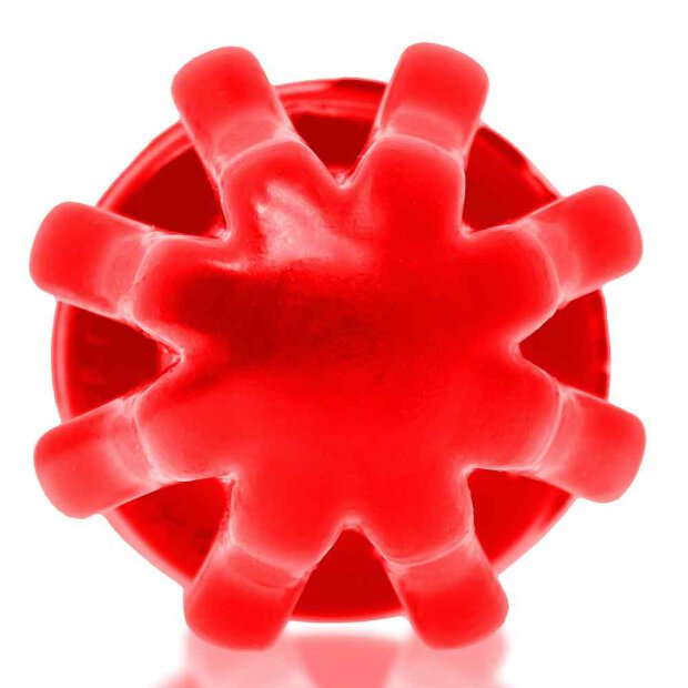 Oxballs Airhole Large Finned Buttplug - Red
