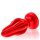 Oxballs - Airhole Large Finned Buttplug - Red 6,88 cm
