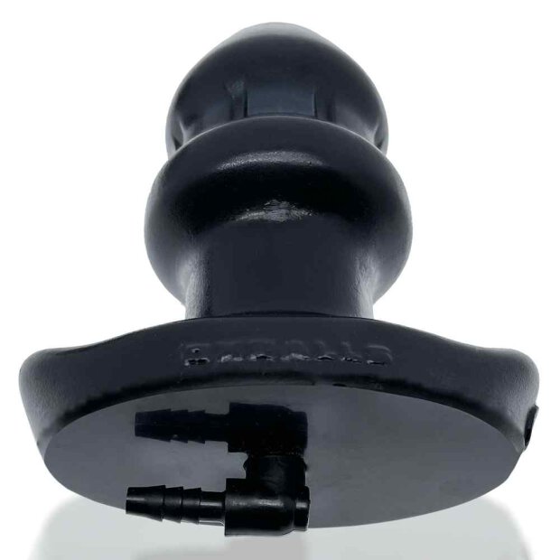 Oxballs Drain-O Flow-Thru Buttplug - Black - Large