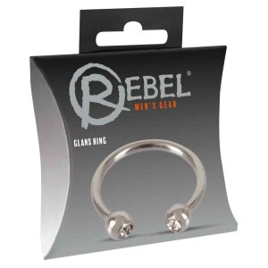 Rebel Glans Ring Silber
