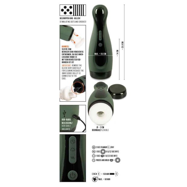 Rebel Masturbator with 2 functions