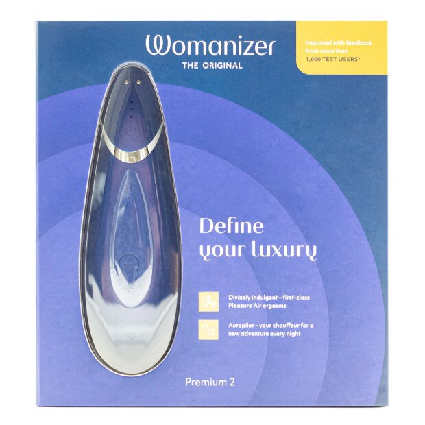Womanizer Premium 2 Druckwellenstimulator blau