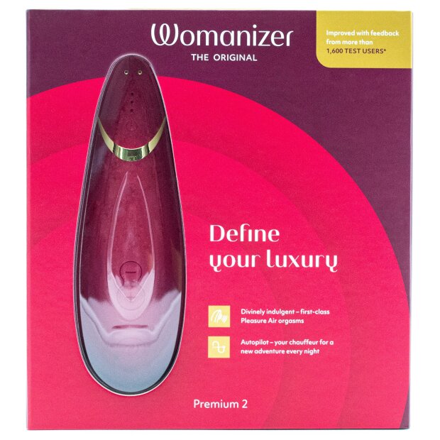 Womanizer Premium 2 Stimulateur dondes de pression rouge