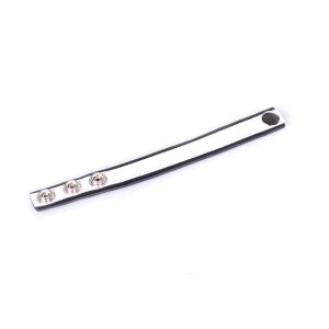 Rainbow Leather Cock Strap Black & White