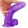 Jelly Studs Crystal Dildo Large Purple 20cm
