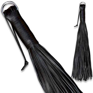 Leather Black Whip Soft 100 Strings