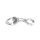 Kiotos - Glass Dildo Clear Butt Plug & O-ring 4 cm