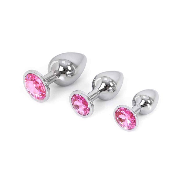 Buttplug Aluminium Pink Small