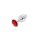 Buttplug Aluminium Red Small 2,8 cm