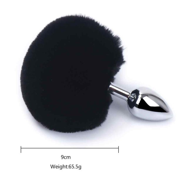Kiotos - Bunny Tail Black 2,8 cm