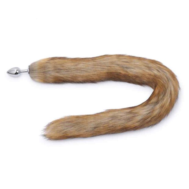 Fox Tail Plug Brown Long