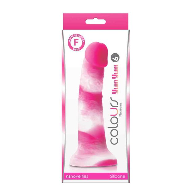 Colours Pleasures Yum 6" Dildo Pink