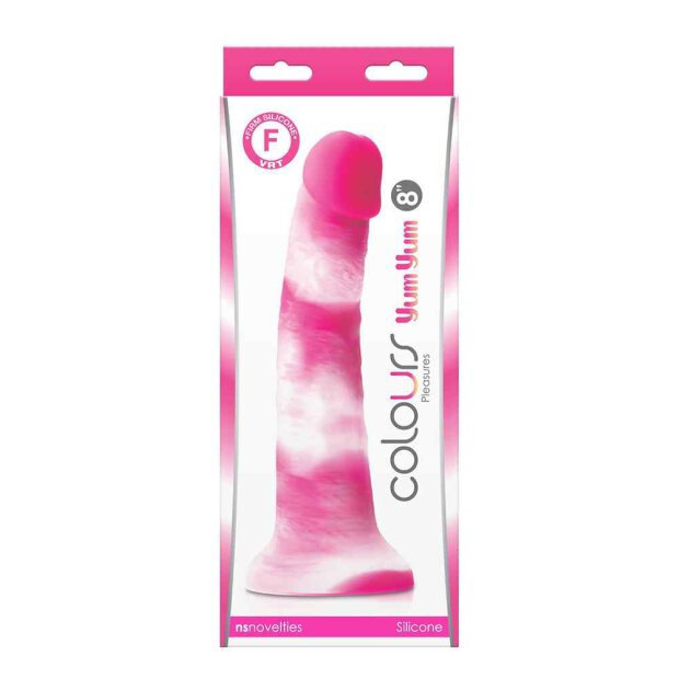 Colours Pleasures Yum 8" Dildo Pink