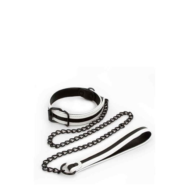 Glo Bondage Collar And Leash Green