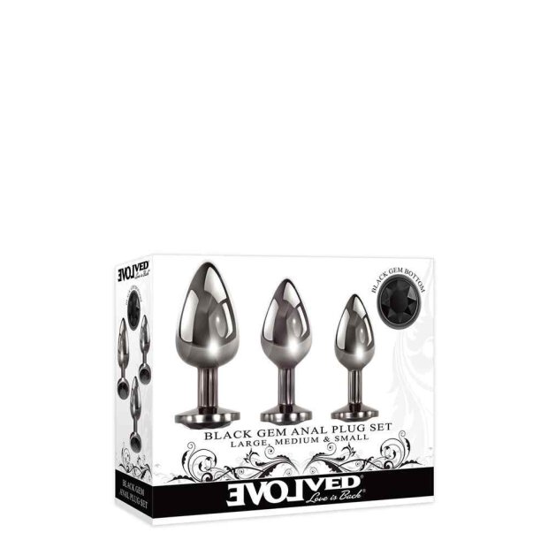 Black Gem Anal Plug Set