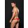 Microfiber Lowrise Zip Thong Red, L/XL
