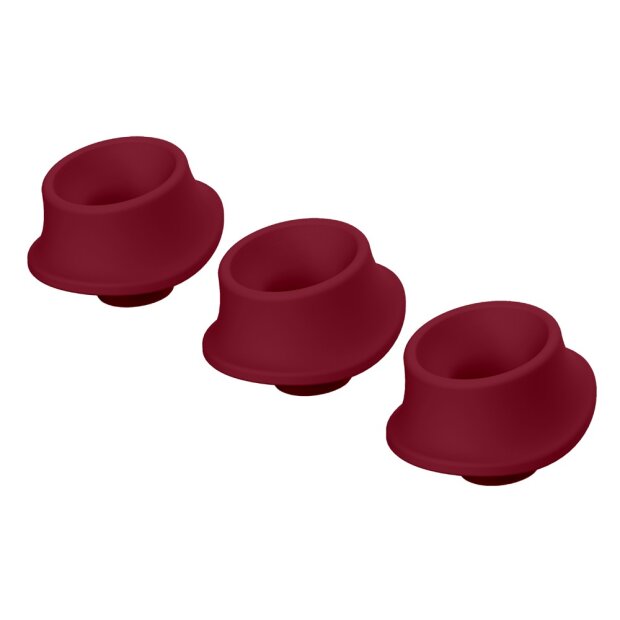 Womanizer 3x bouchons de rechange Premium 2/Classic 2 rouge L
