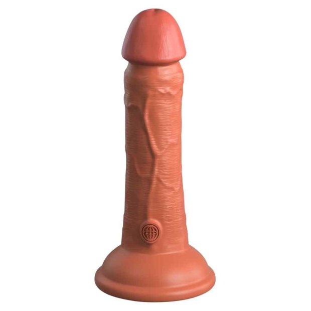 King Cock Elite Dual Density Silicone Cock Tan 18 cm