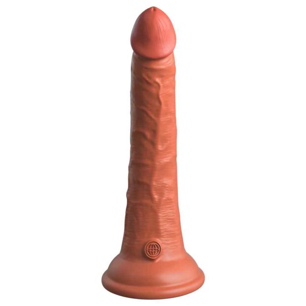 King Cock Elite Dual Density Silicone Cock Tan 18cm