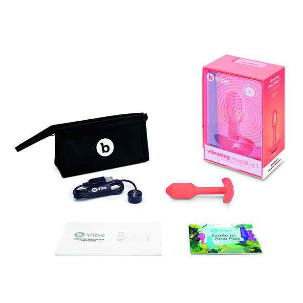 B-Vibe Vibrating Snug Plug 1 (S) Orange