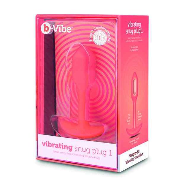 B-Vibe Vibrating Snug Plug 1 (S) Orange