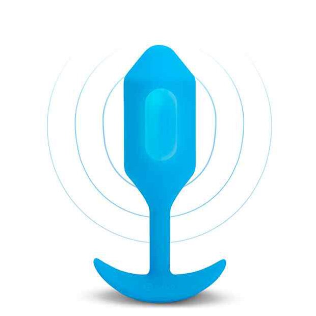 B-Vibe Vibrating Snug Plug 3 (L) Blue