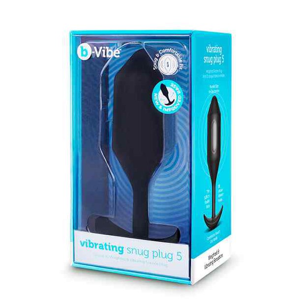 B-Vibe Vibrating Snug Plug 5 (XXL) Black