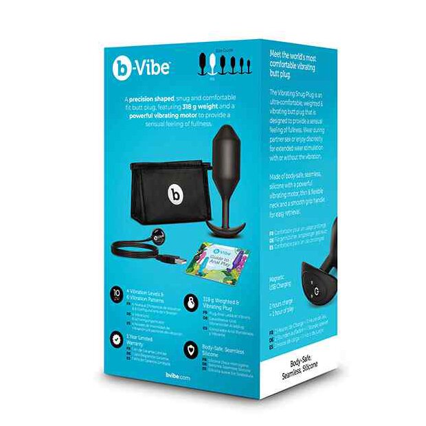 B-Vibe Vibrating Snug Plug 5 (XXL) Black