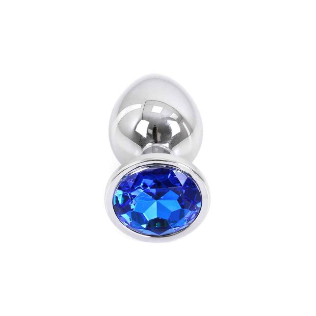 Buttplug Aluminium Blue Large 4 cm