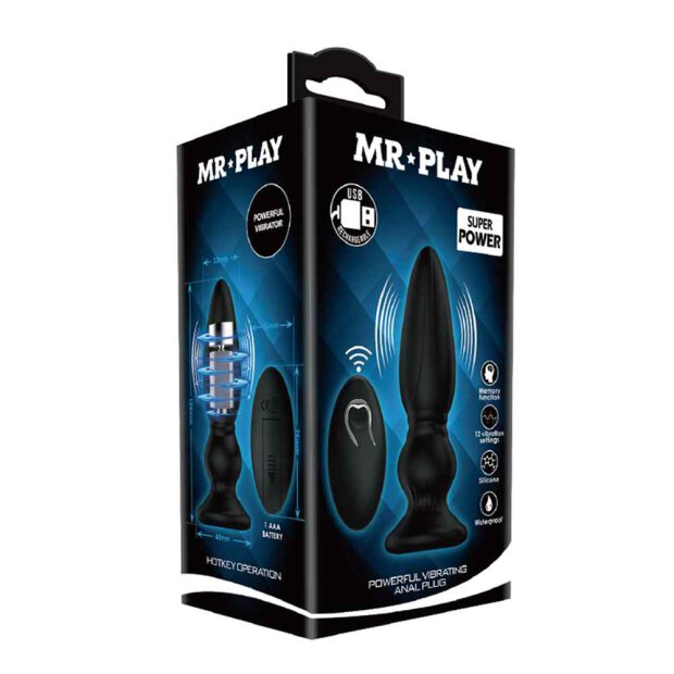 Mr. Play Vibrating Anal Plug Extra