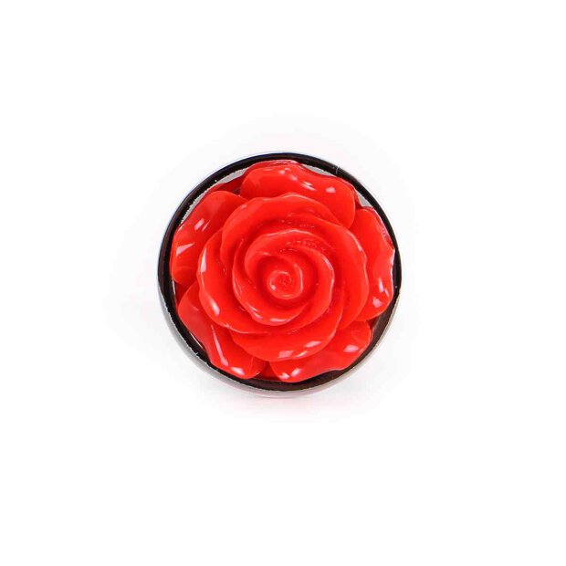 Aluminium Buttplug Red Rose