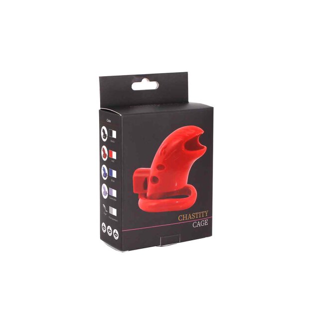 Plastic Chastity Cage Red