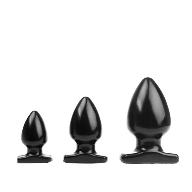 I Love Butt - Spade Plug L Black 9 cm